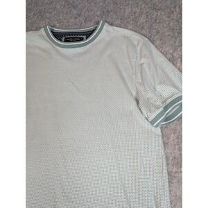 Nickel And Iron Shirt Shirt Men's Medium Grey White Pattern